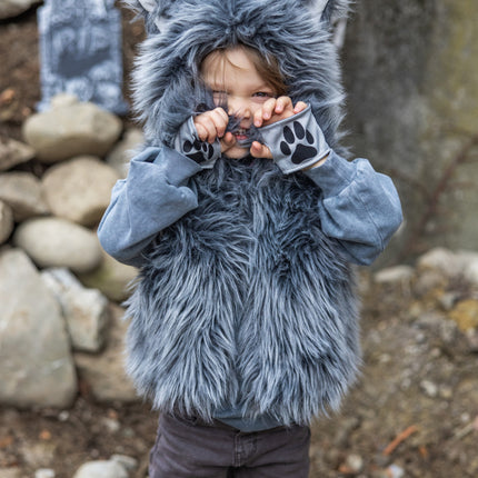 Big Bad Wolf Vest with Gloves (size 5-6)