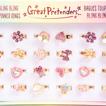 Bling Bling Spinner Rings (Assorted)