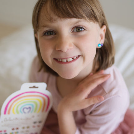 Rainbow Love Sticker Earrings
