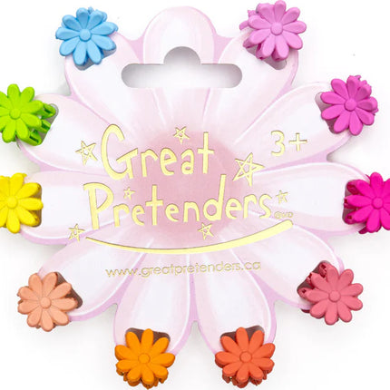 Daisy Delight Mini Hairclips, 10pcs
