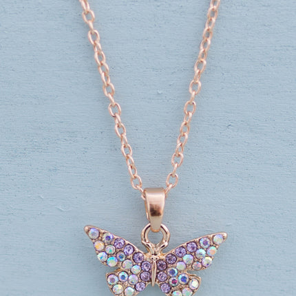 Boutique Butterfly Gem Necklace