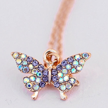 Boutique Butterfly Gem Necklace