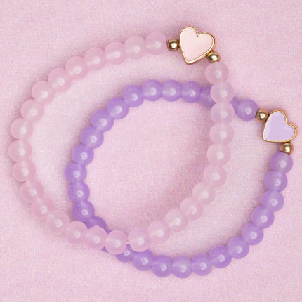 Boutique Chic With all My Heart Bracelets, 2pcs