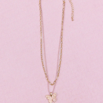 Boutique Chic Bubbly Butterfly Necklace
