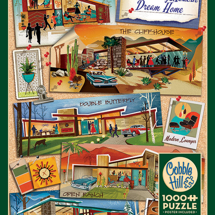 Mid-Century Modern Dream Home puzzle (1000 pc)