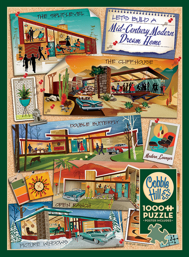 Mid-Century Modern Dream Home puzzle (1000 pc)