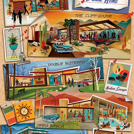 Mid-Century Modern Dream Home puzzle (1000 pc)