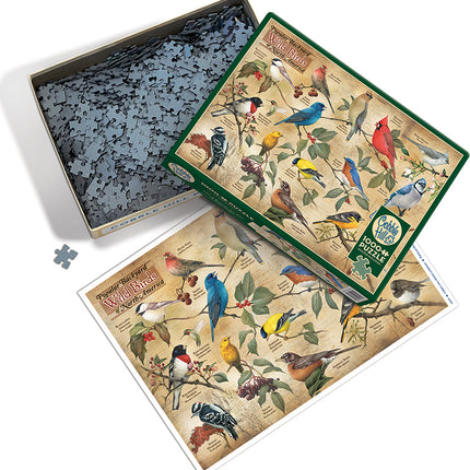 Popular Backyard Wild Birds of North America puzzle (1000 pc)