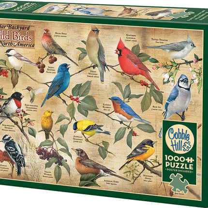 Popular Backyard Wild Birds of North America puzzle (1000 pc)