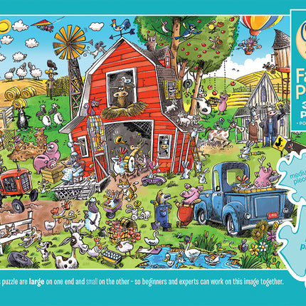 Farmyard Folly - family puzzle (350 pc)