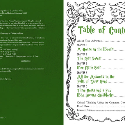 Goldilocks and the Three Bears: An Interactive Fairy Tale Adventure