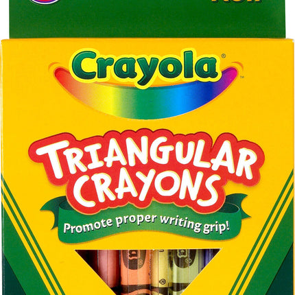 8 Ct Anti-Roll Triangular Crayons