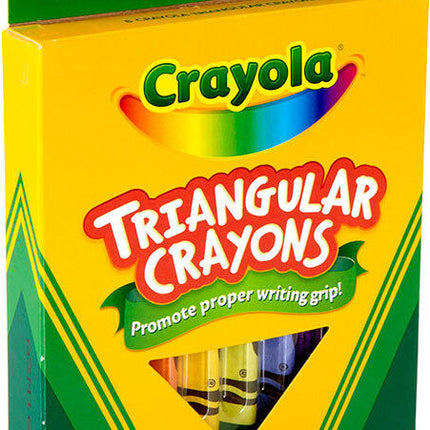 8 Ct Anti-Roll Triangular Crayons