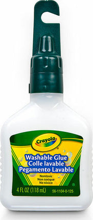 4 oz Bottle Washable No-Run School Glue