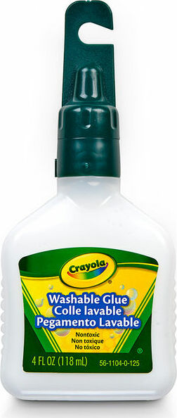 4 oz Bottle Washable No-Run School Glue