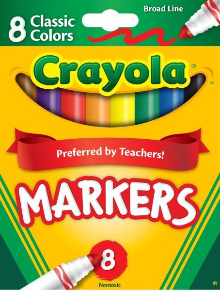 8 Ct Classic, Broad Line, ColorMax Markers