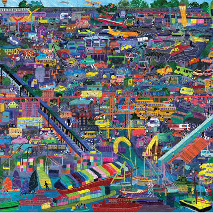 1000-pc Puzzle - Transportation of The World