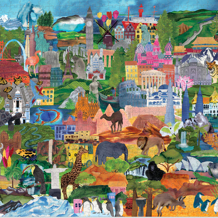 1000-pc Puzzle - World Collage 