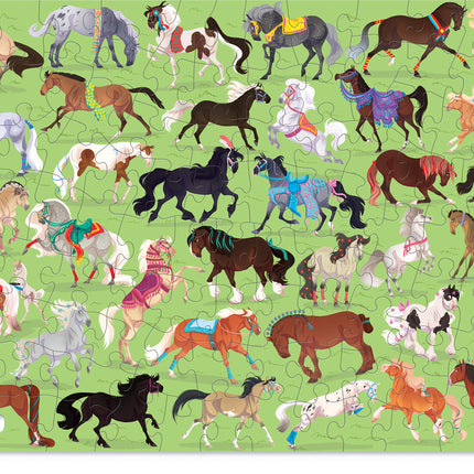 100-pc 36 Puzzle - Horses