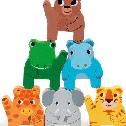DJECO Trainimo Jungle Wooden Pull-Along Activity Toy