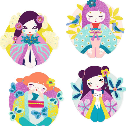 DJECO Onnanoko Glitter & Jewel Boards