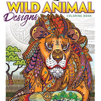 Creative Haven Wild Animal Designs Coloring Book