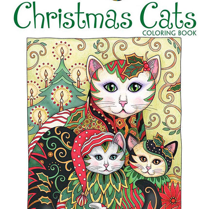 Creative Haven Christmas Cats Coloring Book