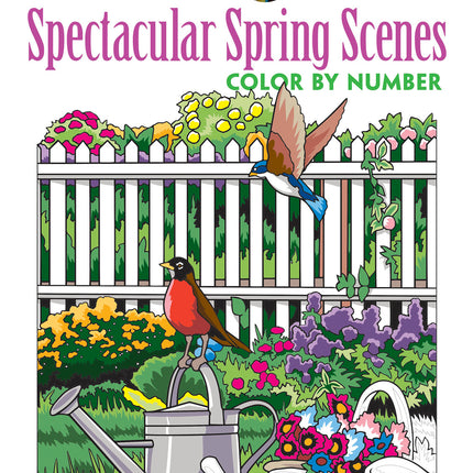 Creative Haven Spectacular Spring Scenes Color by Number