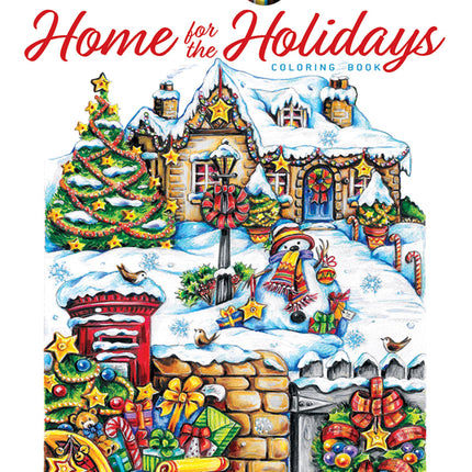 Creative Haven Home for the Holidays Coloring Book