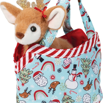 Holiday Sassy Sak with Reindeer