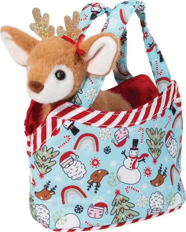 Holiday Sassy Sak with Reindeer