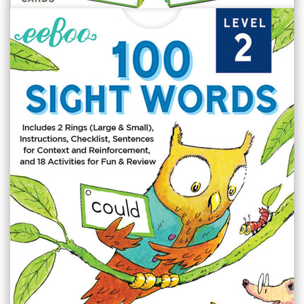 100 Sight Words Level 2 Literacy Flash Cards