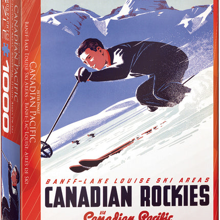 Banff Lake Louise Ski Areas By Peter Ewart 1000-piece Puzzle