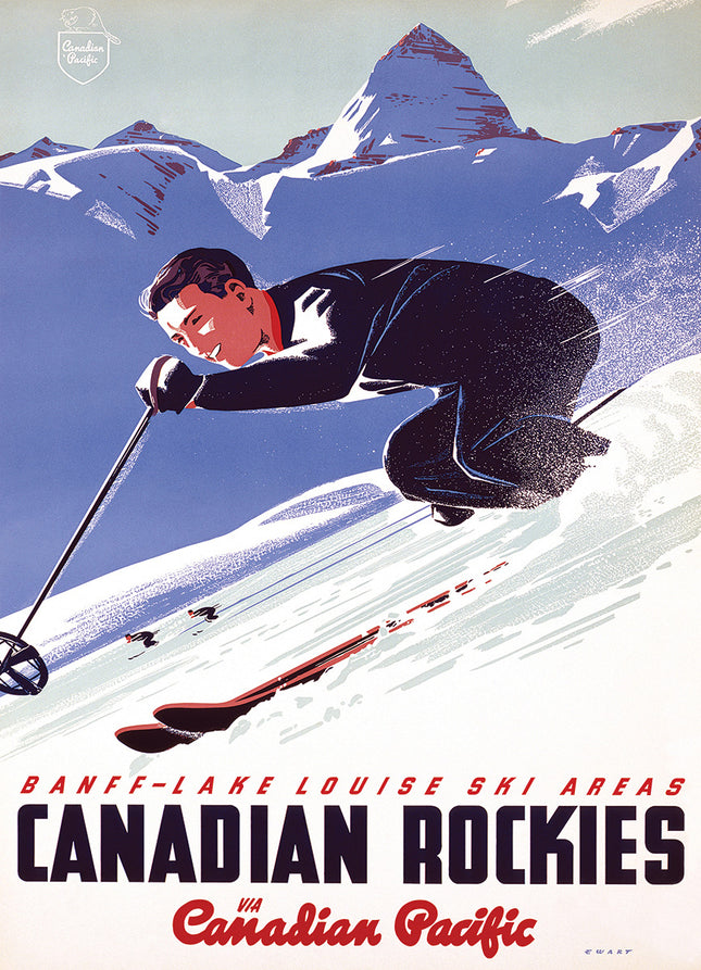 Banff Lake Louise Ski Areas By Peter Ewart 1000-piece Puzzle