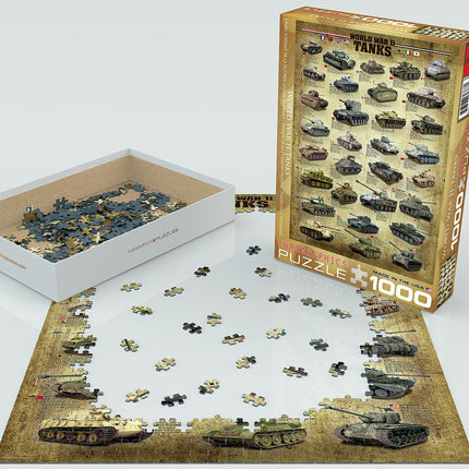 World War Ii Tanks 1000-piece Puzzle