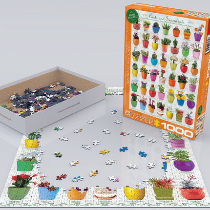 Cacti  Succulents 1000-piece Puzzle