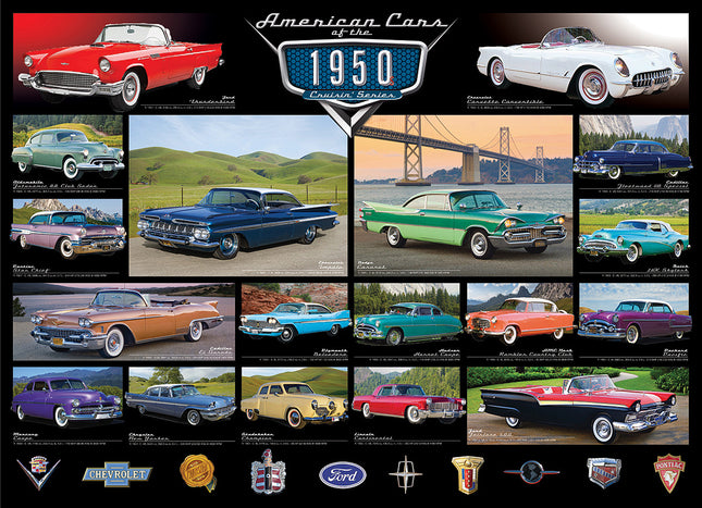 American Cars Of The 1950s 1000-piece Puzzle