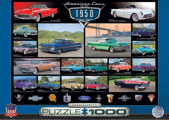 American Cars Of The 1950s 1000-piece Puzzle