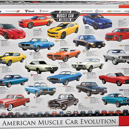 American Muscle Car Evolution 1000-piece Puzzle