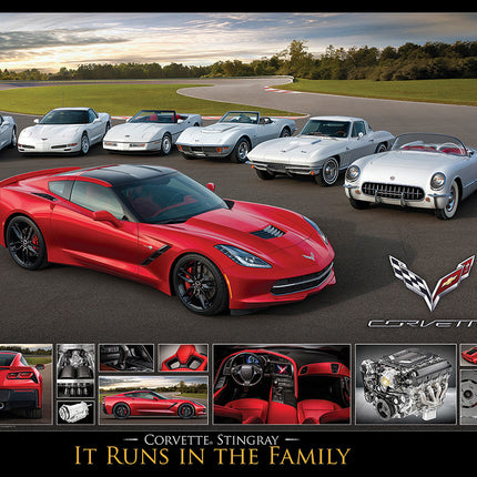 It Runs In The Family, Corvette Stingray 1000-piece Puzzle