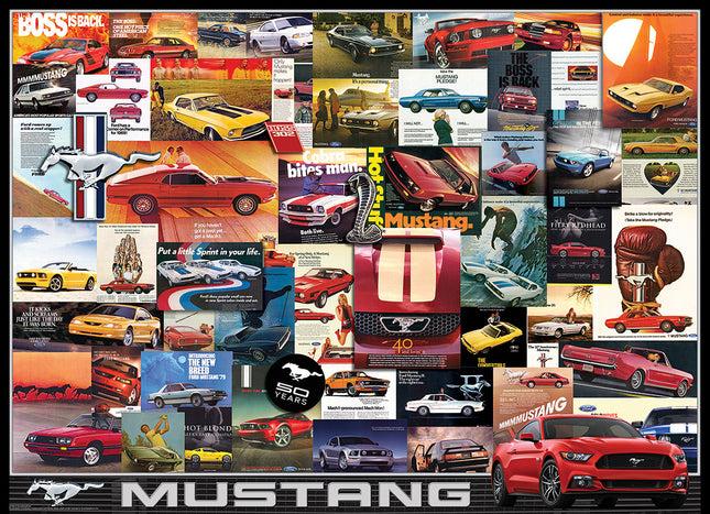 Ford Mustang Advertising Collection 1000-piece Puzzle
