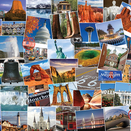 USA Globetrotter 1000-piece Puzzle