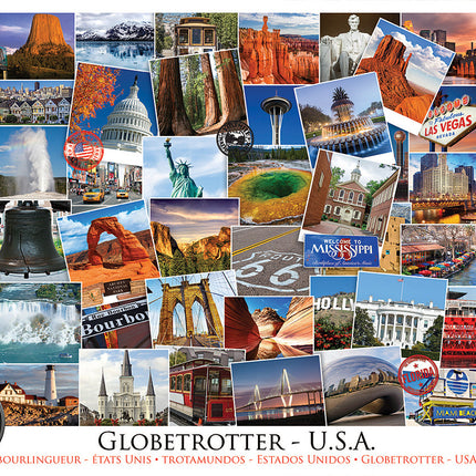 USA Globetrotter 1000-piece Puzzle