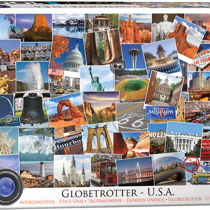 USA Globetrotter 1000-piece Puzzle