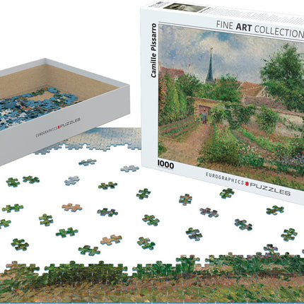 Vegetable Garden Overcast Morning Eragny by Camille Pissarro 1000-Piece Puzzle
