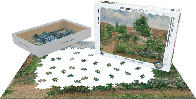 Vegetable Garden Overcast Morning Eragny by Camille Pissarro 1000-Piece Puzzle