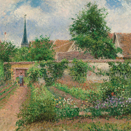 Vegetable Garden Overcast Morning Eragny by Camille Pissarro 1000-Piece Puzzle