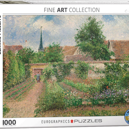 Vegetable Garden Overcast Morning Eragny by Camille Pissarro 1000-Piece Puzzle