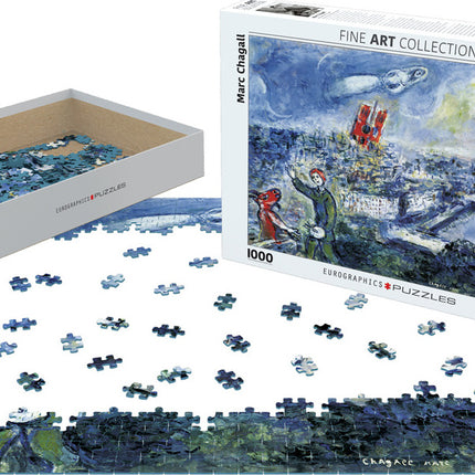 Le Bouquet de Paris by Marc Chagall 1000-Piece Puzzle