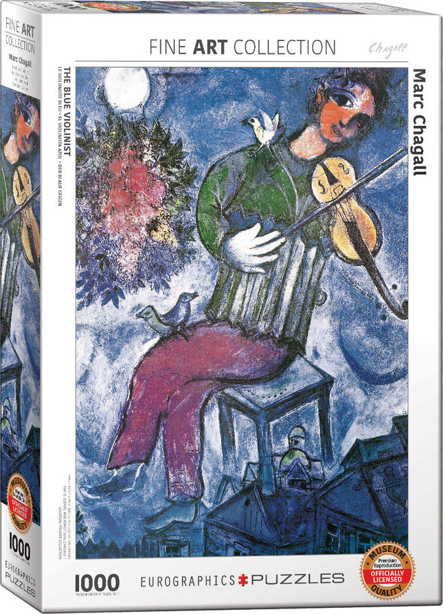 The Blue Violinist by Marc Chagall 1000-Piece Puzzle